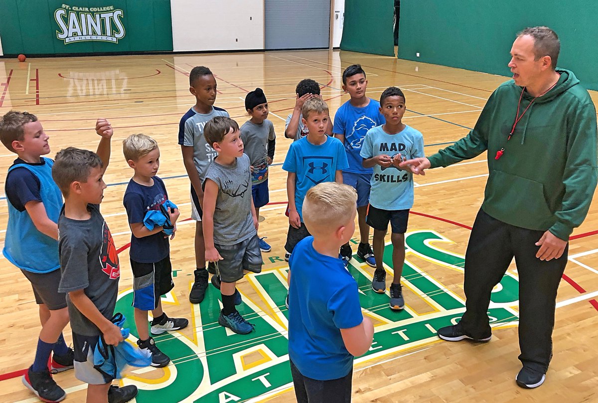 Coach Steve asking our players to each name one thing they learned today at our final tryout. Team roster to be announced soon.