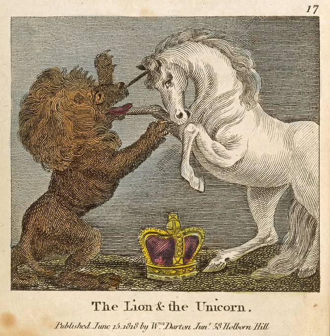 @vaughnpinpin Since they didn't go the kelpie route, maybe they'll reference the lion and the unicorn? 