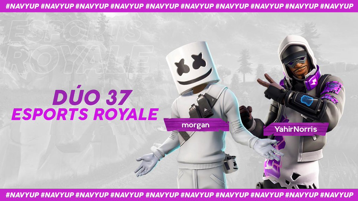 Ericyolk's tweet photo. ⚓️Los siguientes 4 duos que participaran en el #eSportsRoyale.

Mucha suerte, y gracias por paricipar. ⚓️

@BR_NavyClan #NavyFam #NavyClan #NavyUp https://t.co/LDeFilmHBI