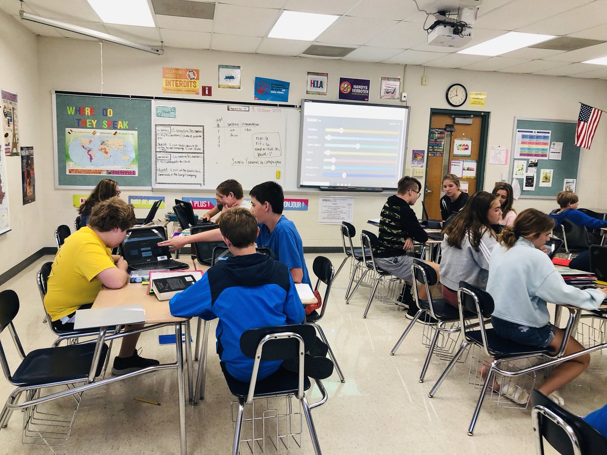MrsBlecherWSD's tweet image. What a great week 2 at SMS! We tried delicious French food, worked together to review our numbers via Quizlet live, and tested our knowledge of classroom  commands through playing Gimkit! #wsmswolves #wsd #wsdlearns