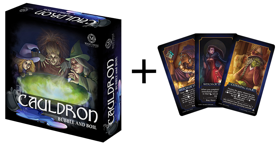 Looking for a #Halloween themed #boardgame   #tabletopgames #cardgames ? Cauldron: Bubble and Boil is full of witchy #witches! Right now get FREE SHIPPING and Coven Deck Expansion for free! magic-circle-games.com/shop/cauldron-…