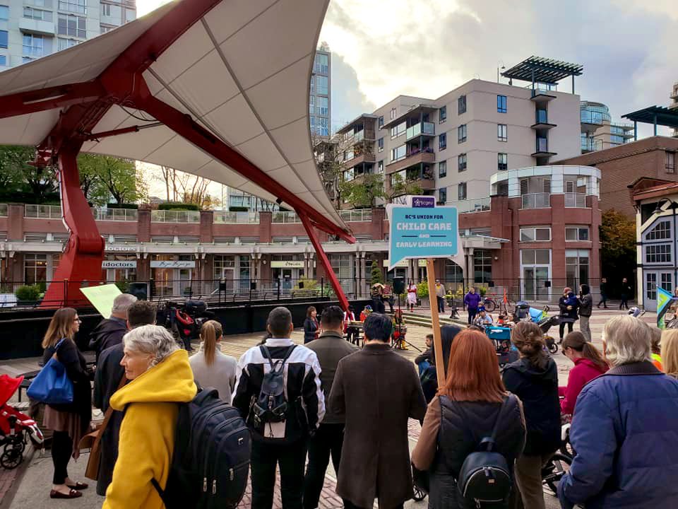 KatrinaCHome's tweet photo. 21 communities across BC are having a #StrollerBrigade today advocating for an inclusive, universal child care system. After years of chaos, we have started building a better system in BC since 2018, but It’s time we have a national child care strategy! #ChildCareBC #cdnpoli https://t.co/zaf4yf5Mt5