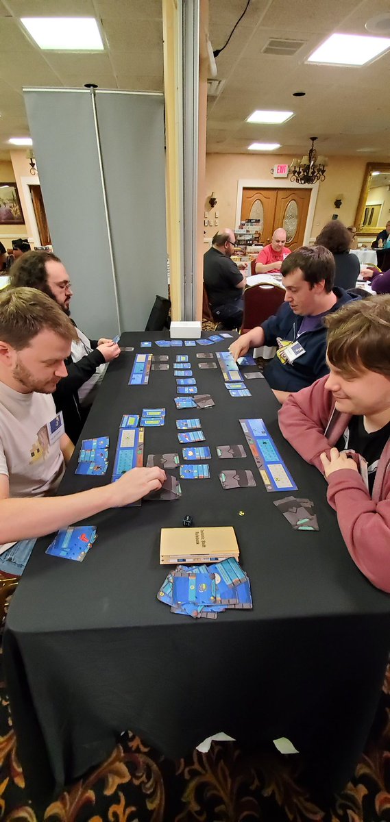 DabecoGames's tweet image. Double two player #TectonicShift #games going on. Tables been full since 10. We&apos;ll be here at #edog until 8!