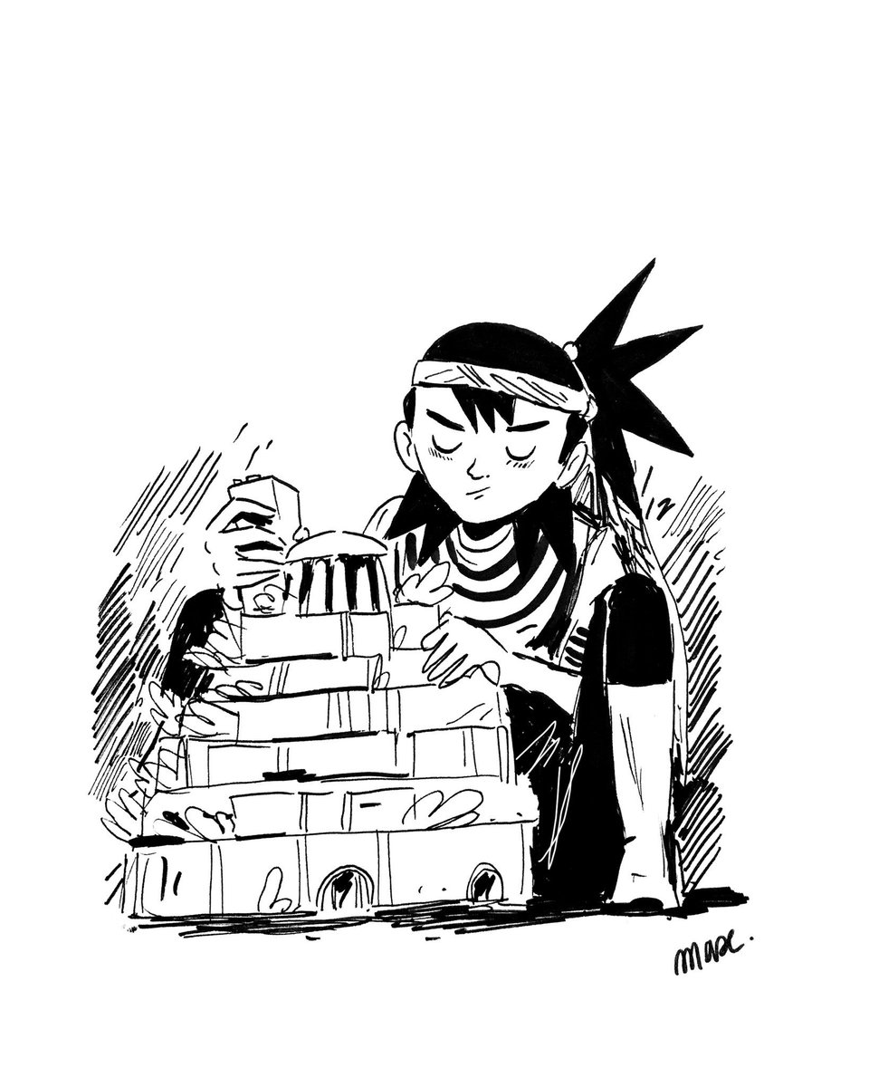 Nako Le Manga On Twitter Inktober Day 5 Build La Re