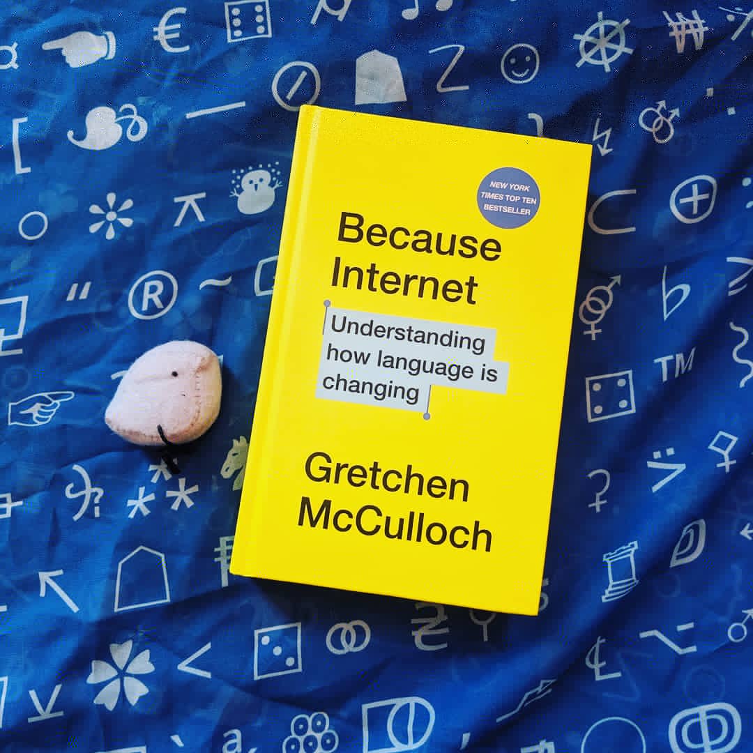 GretchenAMcC's tweet image. My UK copy of #BecauseInternetBook has arrived, and it&apos;s officially wug approved :) 

gretchenmcculloch.com/book