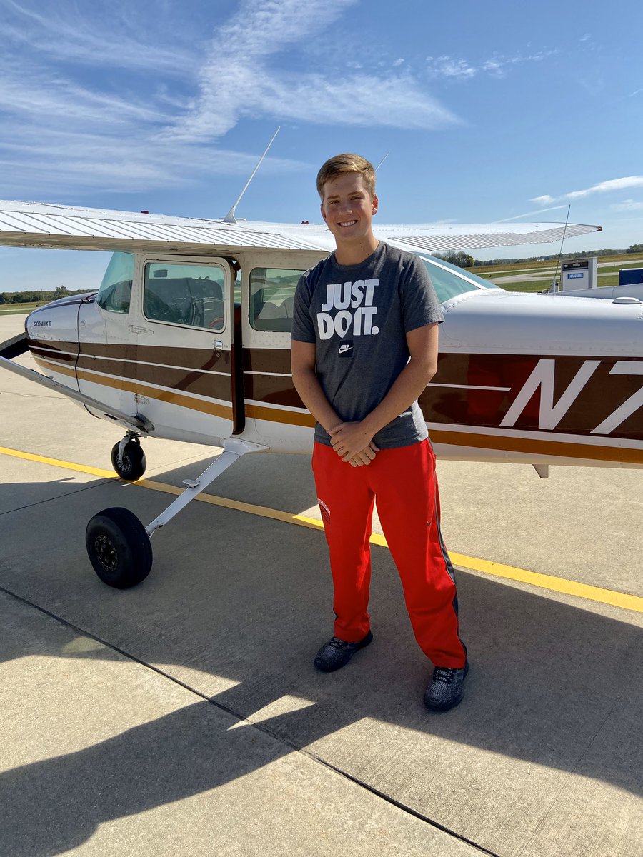 SusanAMcVay's tweet photo. Had the privilege of watching Conner do his preflight checks, as well as takeoffs and landings! #MyPilot ❤️✈️ https://t.co/vvwD51am22