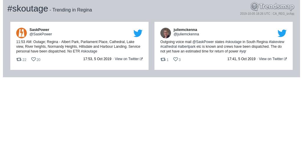 TrendsRegina's tweet photo. #skoutage is now trending in #YQR

https://t.co/kW05t9ow7h https://t.co/HrBT48t4hw