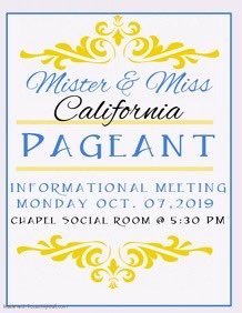 DillardCaliClub's tweet photo. It’s that time of year again!

 Who will be crowned Mister &amp; Miss CALI CLUB? 

Informational is THIS MONDAY ‼️ 10/7/19 ‼️Come and find out how you can win and receive a scholarship!! https://t.co/q383P57SRs