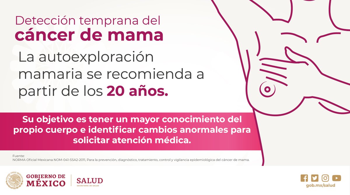 saludgobgente's tweet image. Cuídate, quiérete, conócete, tócate. Una mastografía es la clave para una detección oportuna, solicítala es gratuita #PrevenirEstáEnTusManos