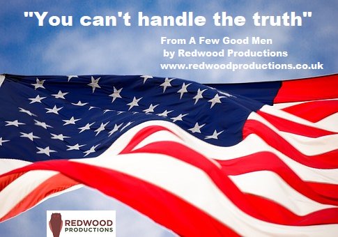redwoodprods's tweet photo. "You can't handle the truth" 
The theatre production of a Few Good Men from Redwood Productions is coming to The Hawth Theatre Studio in Crawley starting 24th October. Tickets now on sale! https://t.co/2L3K3TDHS0 
#theatre #youcanthandlethetruth #afewgoodmen #crawley #weekend https://t.co/4Wwi0iZ6LT