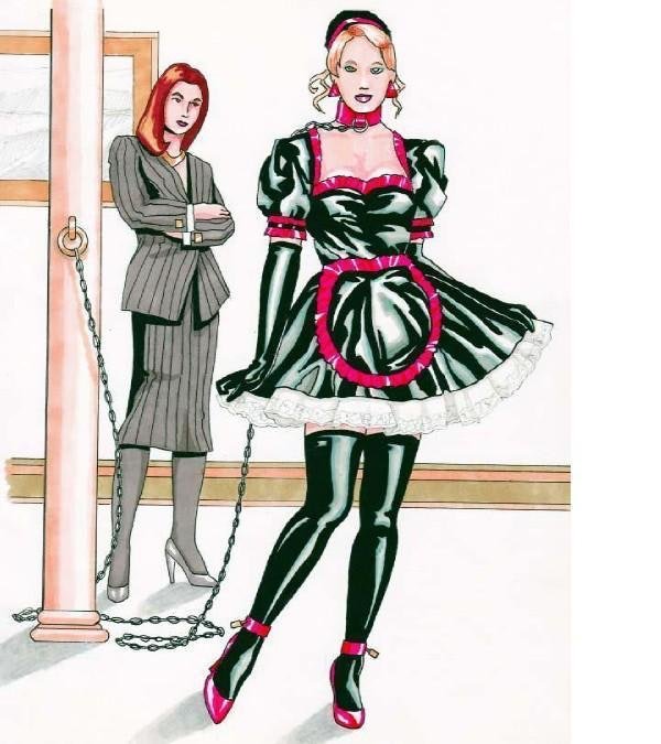 Polly Dolly a Tuwita: "Maid Polly would love to be slapped hard by mis...