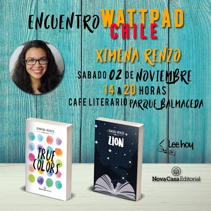 NovaCasaEditors's tweet photo. Zimena Renzo, @endlesscurl_, es autora de True Colors y Zion. ¡Pasaos a conocerla! Estará en Chile el: 
📅 Sábado 2 de noviembre
🕜 De 14 a 20 horas
📍 Parque Balmaceda

#novacasaeditorial #endlesscurl @libreria_leehoy https://t.co/RRvQO2ogit