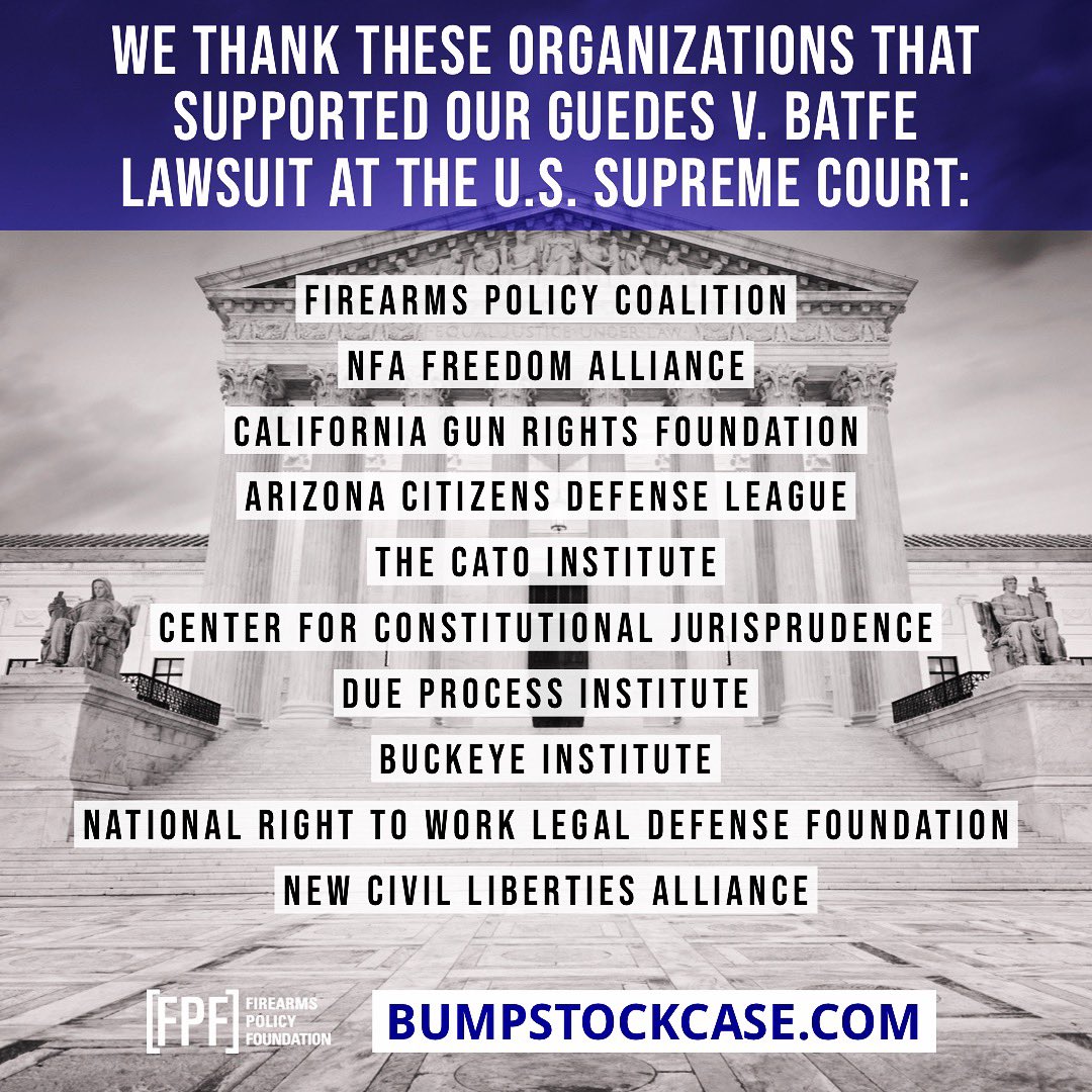 FPCAction's tweet photo. UPDATE: Many briefs in support of our #SCOTUS cert petition were filed this week! You can read them all at https://t.co/QIR0Szyi1L. We thank these fantastic organizations and their supporters for their excellent briefs! #appellatetwitter #dueprocess #lenity #chevrondeference https://t.co/PlMCcGG1KX