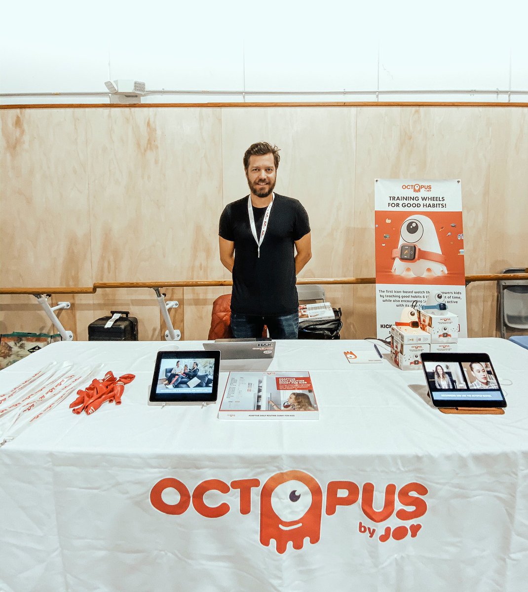JOYfamilytech's tweet photo. Another week, another show! Come visit us at the San Francisco Education Fair today! (Address above)
.
.
.
.
#OctopusWatchMotionEdition,
#OctopusIconBasedWatch, #iconbasedwatch, #visualscheduling, #adaptivecoaching, #hardware, #hax, #maker, #iot,
#parenting #bayareaparent https://t.co/Rtz1MSiAFS