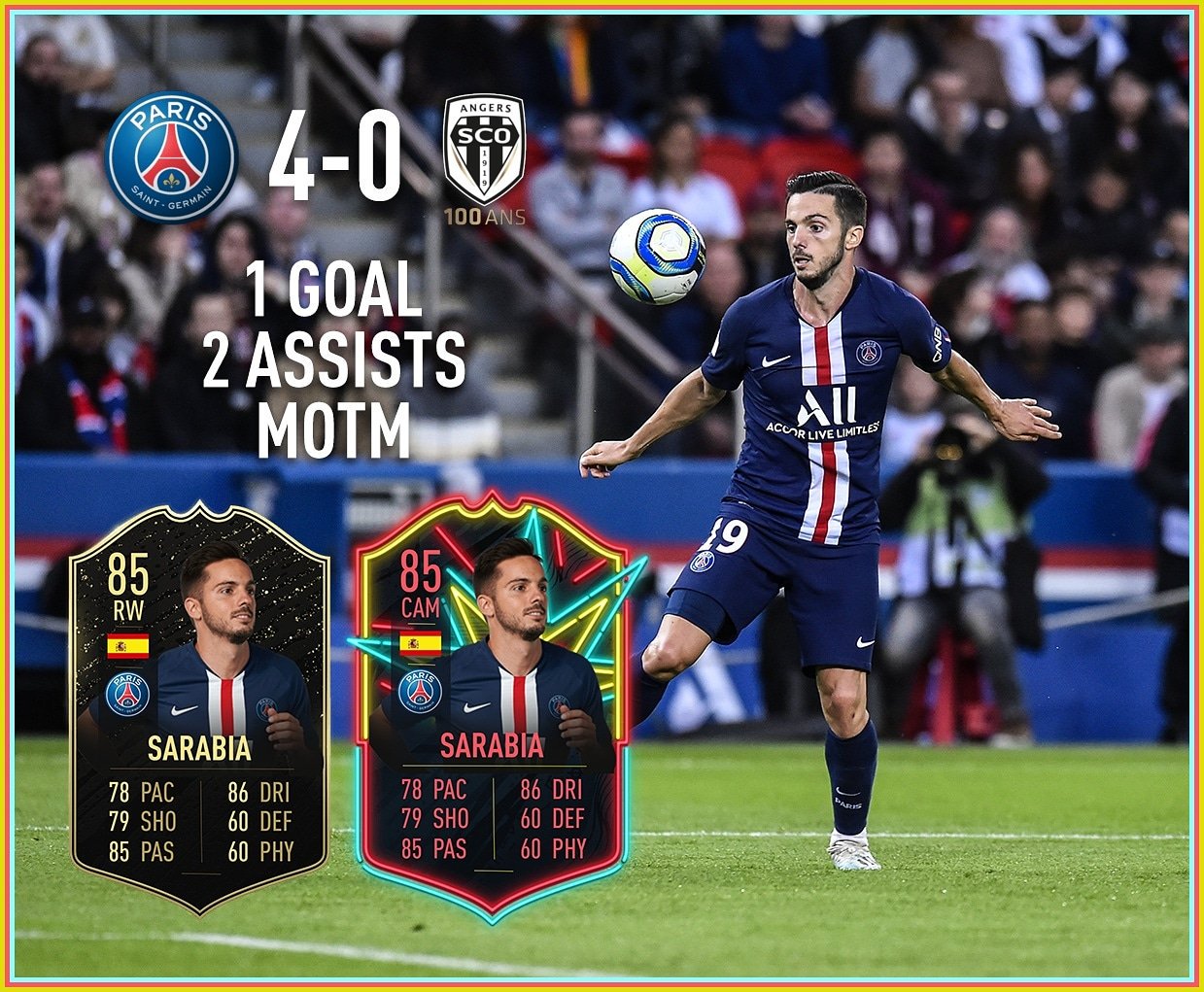 picture Pablo Sarabia Fifa 20 goal and 2 assist for pablo sarabia