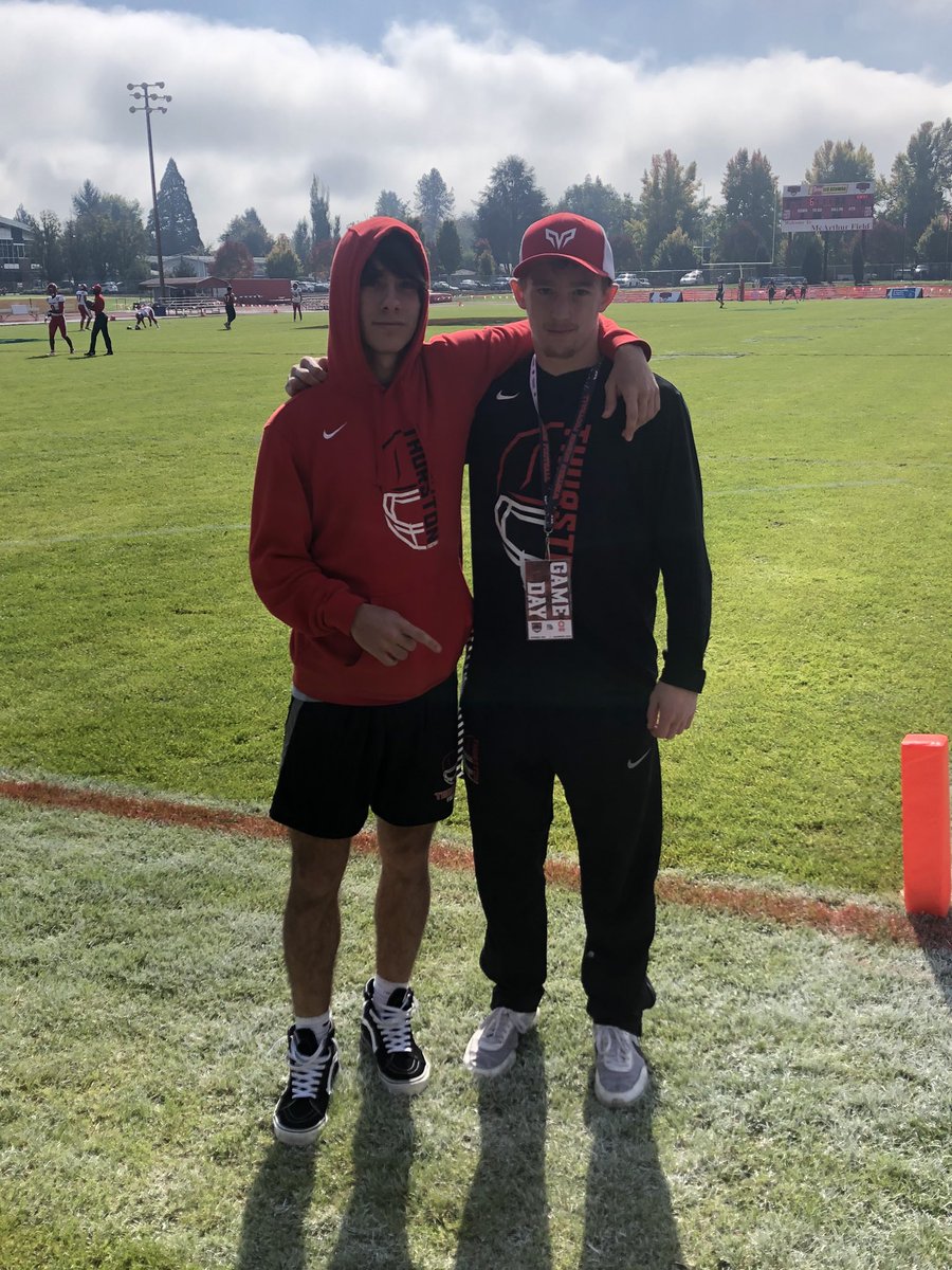 BrysonQuinn3's tweet photo. Checking out @WOUWolves today. Thanks for the invite @treyshima https://t.co/jdSGReudGc