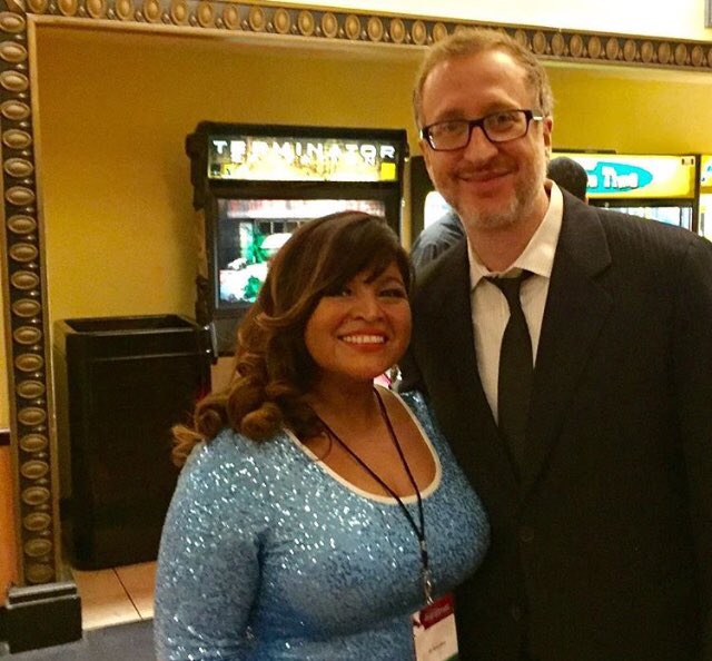eliescoactor's tweet photo. That time I met Director James Gray and he compliments my dress saying “ you got the best looking dress here “ blushing lol❤️ https://t.co/ODIstJxquM