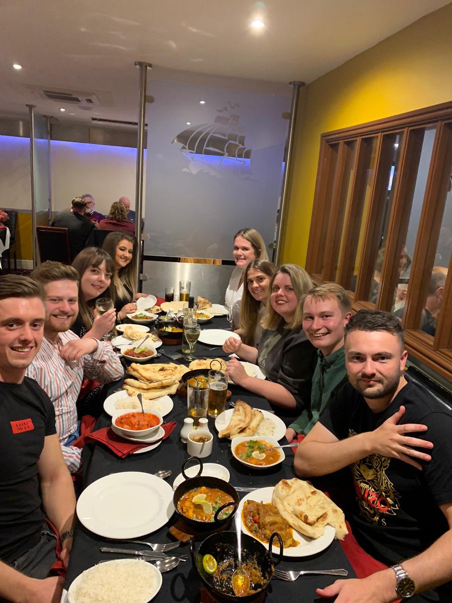 F6 old and new curry night out to celebrate our ESQI! #lloydbrokeachair #marcusshand #f6dreamteam <a href="/AEKLHR/">Alyssa Kreutzer</a> <a href="/ERAC_NorwichCC/">ERAC - Norwich City</a> <a href="/C4Jilly/">Jack Jillings</a>