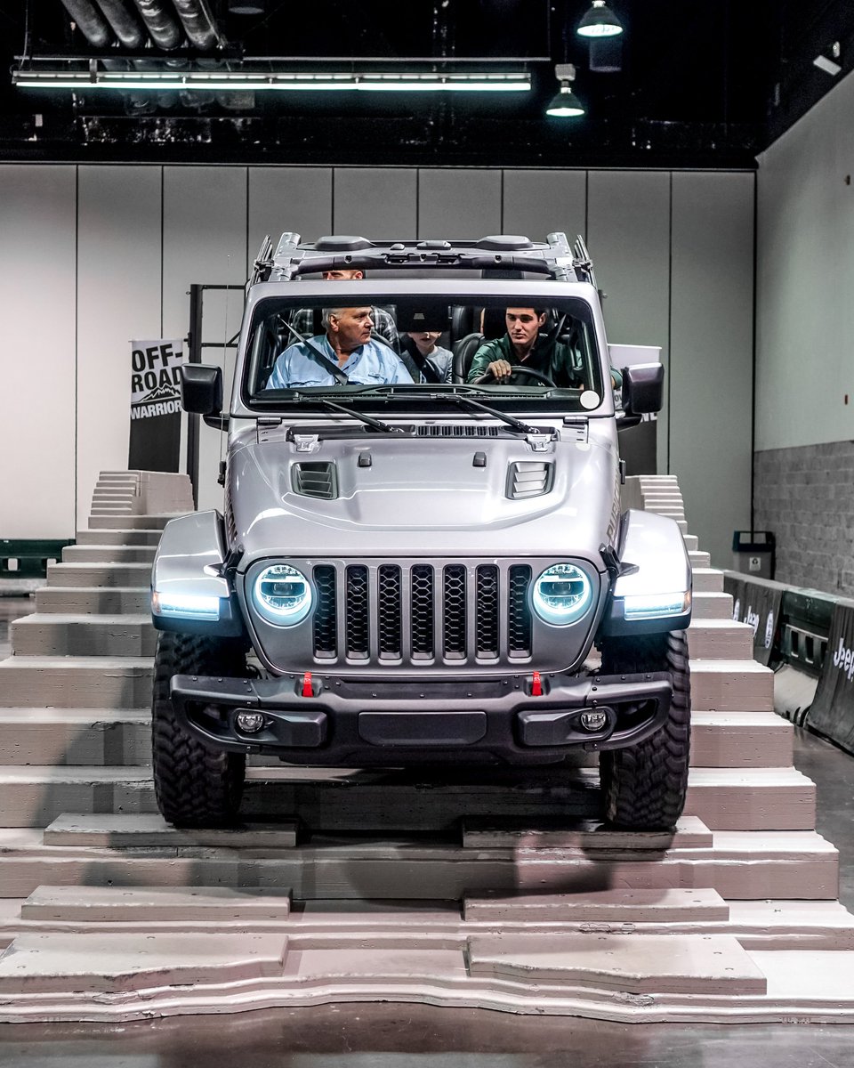 Don't forget to stop by #CampJeep to experience supreme capability firsthand! Out of over 600 vehicles at the show, about 90% of them wouldn't be able to complete the Camp Jeep course! #ItsAJeepThing Get your tickets here: bit.ly/2MYC2Gj