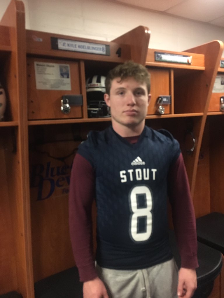 CoachBlinger's tweet photo. Very grateful to receive an offer to play football at The University of Wisconsin-Stout! https://t.co/eslxBFC44w