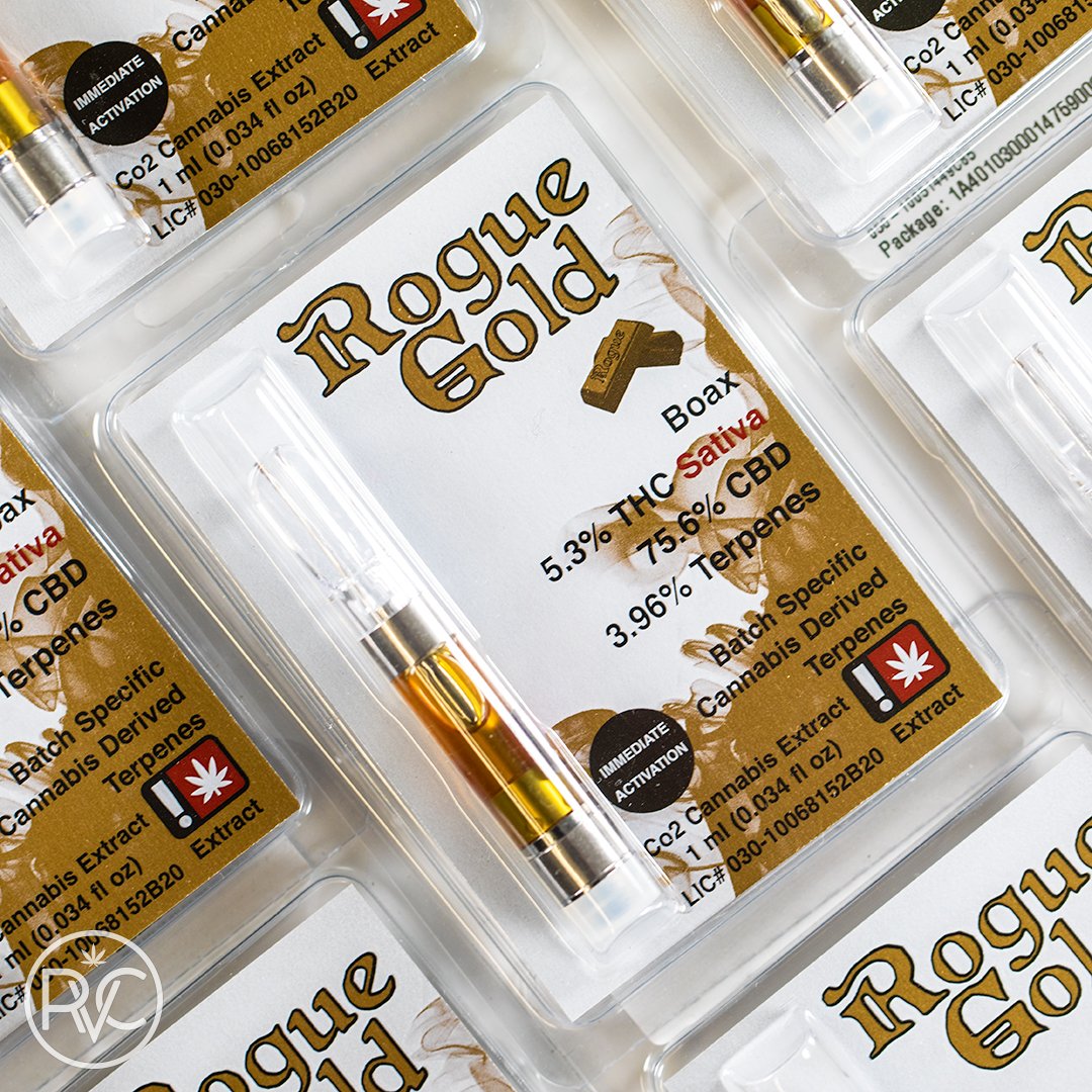 RVC_OREGON's tweet photo. Rogue Gold is always made with batch specific cannabis terpenes for the best possible vaping experience 👌 Have you tried!? https://t.co/jkeSTfUdMu