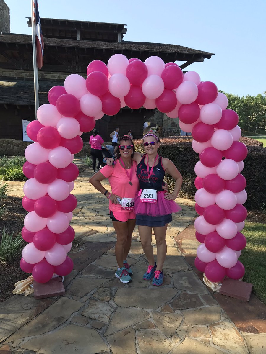 JATMobley's tweet photo. Awesome I Go Pink 5k Race with my Sister Survivors and Fighters! 🎀💖🎀 #AGTG https://t.co/1VQXb9tDCf