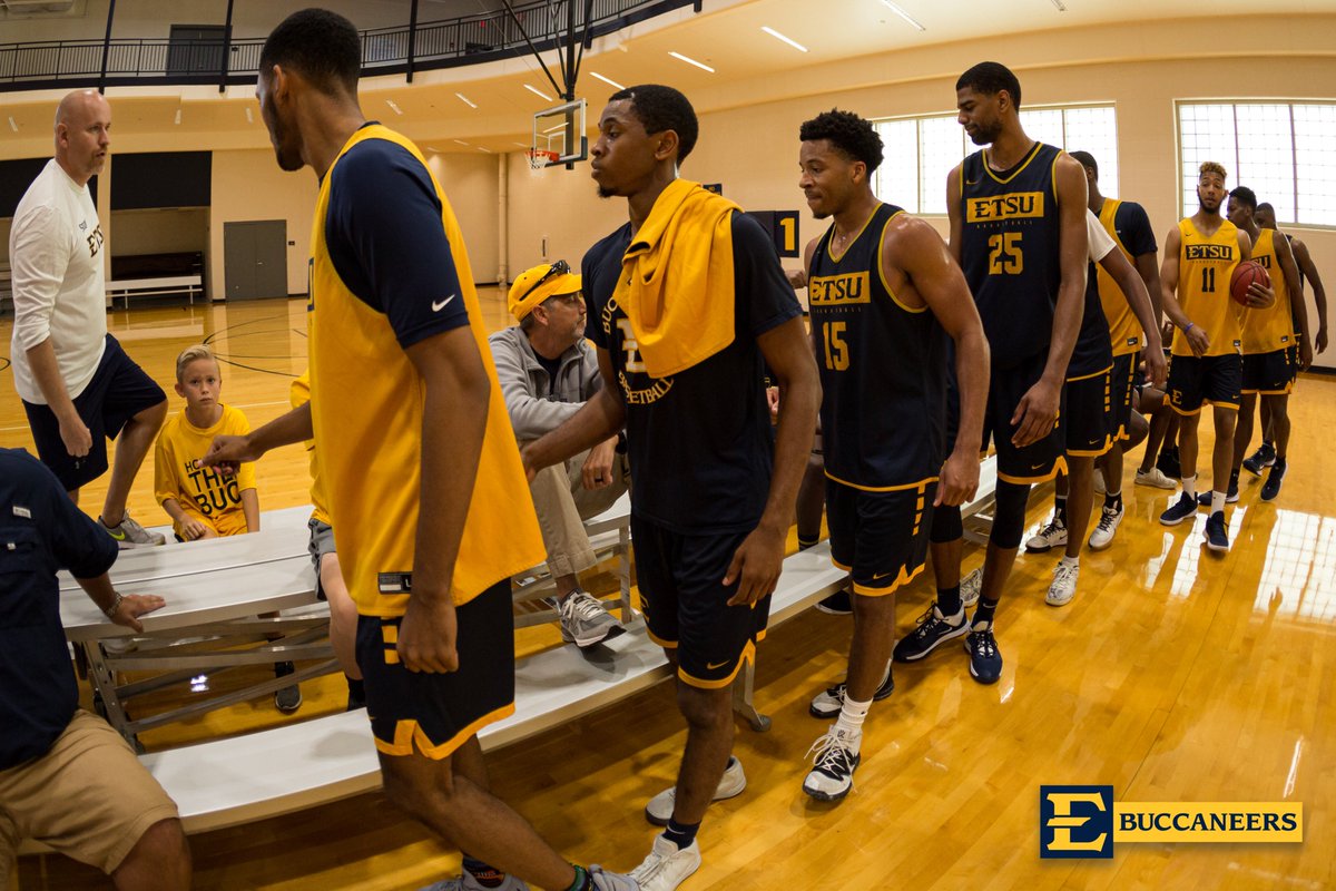 ETSU_MBB's tweet photo. Take a look at some photos from Saturday's open practice inside the CPA... Thanks for all the fans who showed up this morning 

📷: https://t.co/Oi5muDFhRc

#ETSUTough https://t.co/B79x9NauZV
