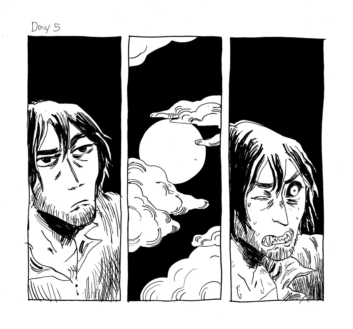 #inktober #inktober2019 day 5

What a terrible night for a curse! 