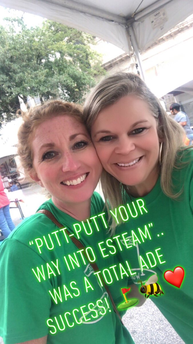 WaldronStem's tweet photo. Another awesome ADE year at Sumter eSTEAM!! @lauralyles8 ⛳️ 🐝 ❤️ @esteamsumter #puttputt #designprocess  #thehiveonthedrive #SumterStrong #ADEfamily #partnerincrime https://t.co/1oytekSk4b