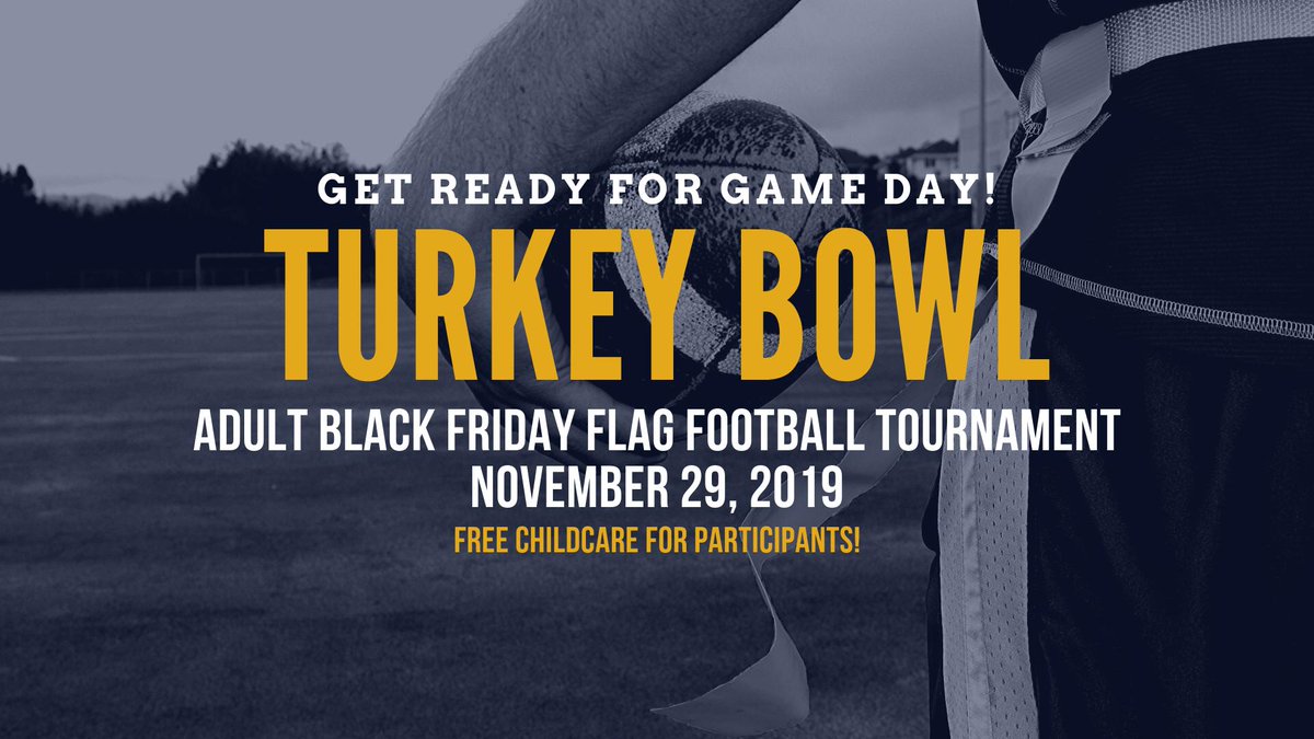 Gather your friends and fam for a Black Friday you won't forget! Work off that Thanksgiving meal at the 🦃🏈Field House #TurkeyBowl 🏈🦃on Friday, November 29. Participants receive free childcare during the tourney! Learn more: bit.ly/vbfh-turkeybowl #flagfootball #coedsports