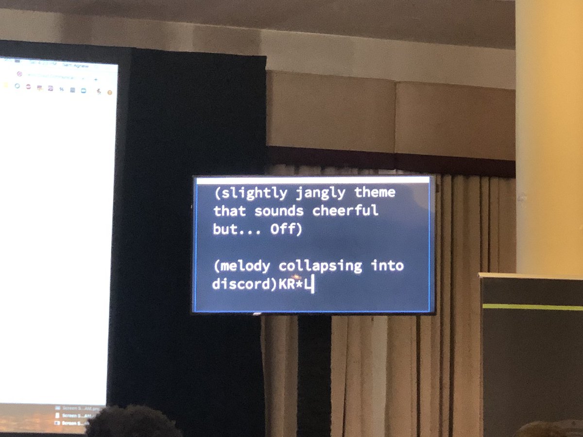 hortonhearsafoo's tweet photo. The text captions of the generated music are on point #PyGotham2019 https://t.co/FayEC6blbY