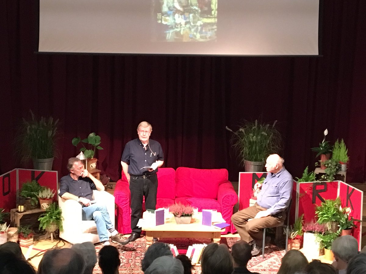 RaewynRiach's tweet photo. We had a lovely afternoon at @bookmarkblair #bookmark19 brilliant reading from John Glenday, John Purser and Alan Riach. 😊 https://t.co/8nbvGvFV5t