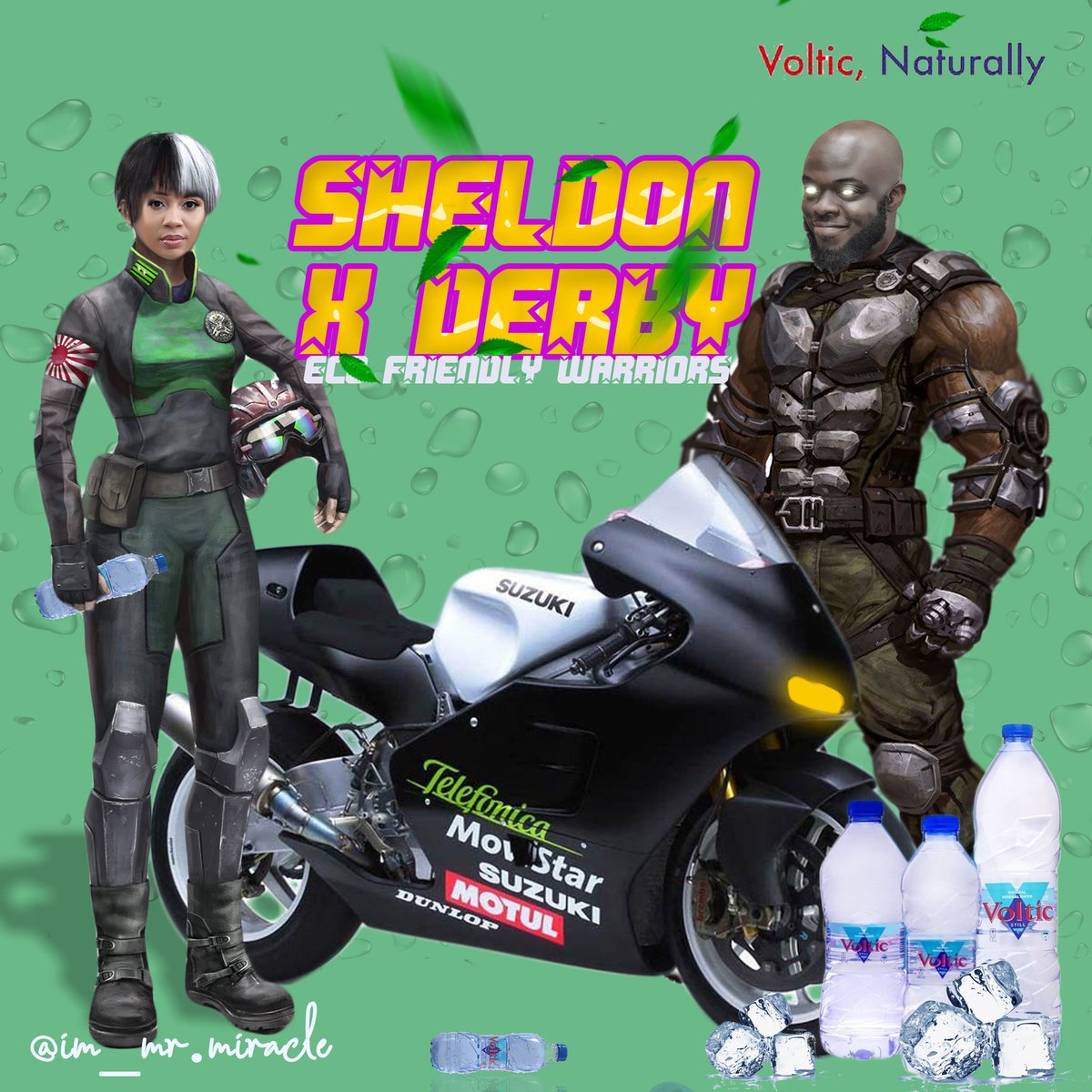 AsareSosi's tweet photo. This is the last concept for the voltic eco friendly project which features @kwadwosheldon
and @deborahvanessa7
Let's recycle our bottles and save our environment. Accra we dey but then, let's do the needful🇬🇭💯
#WhoDaManChallenge
#voltic
#ecofriendly
#StepOut3 https://t.co/DeXWFI80qe