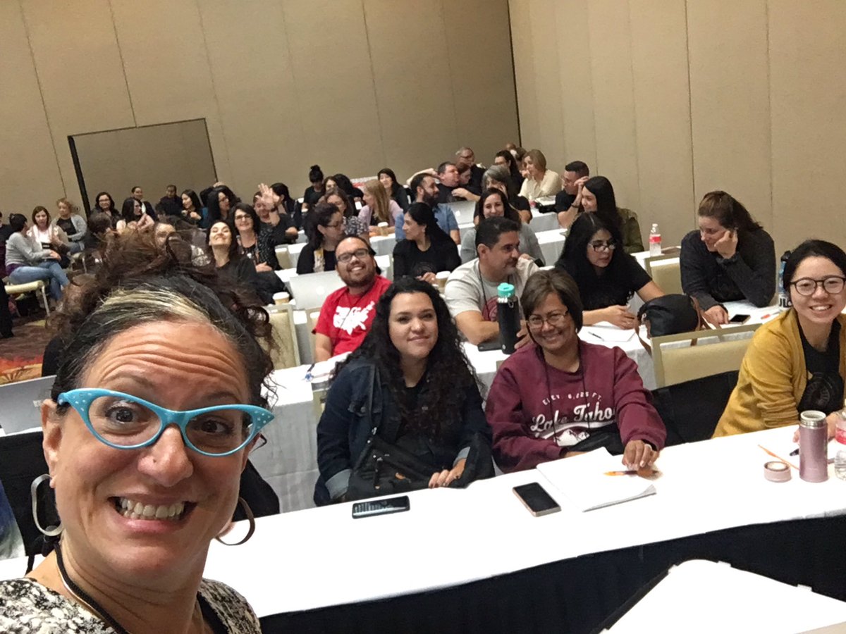 ProfPotowski's tweet photo. Great group of dual language educators!! Combatting monolingualism and linguistic purism. #atdle2019 https://t.co/1mPj9Um1Qw