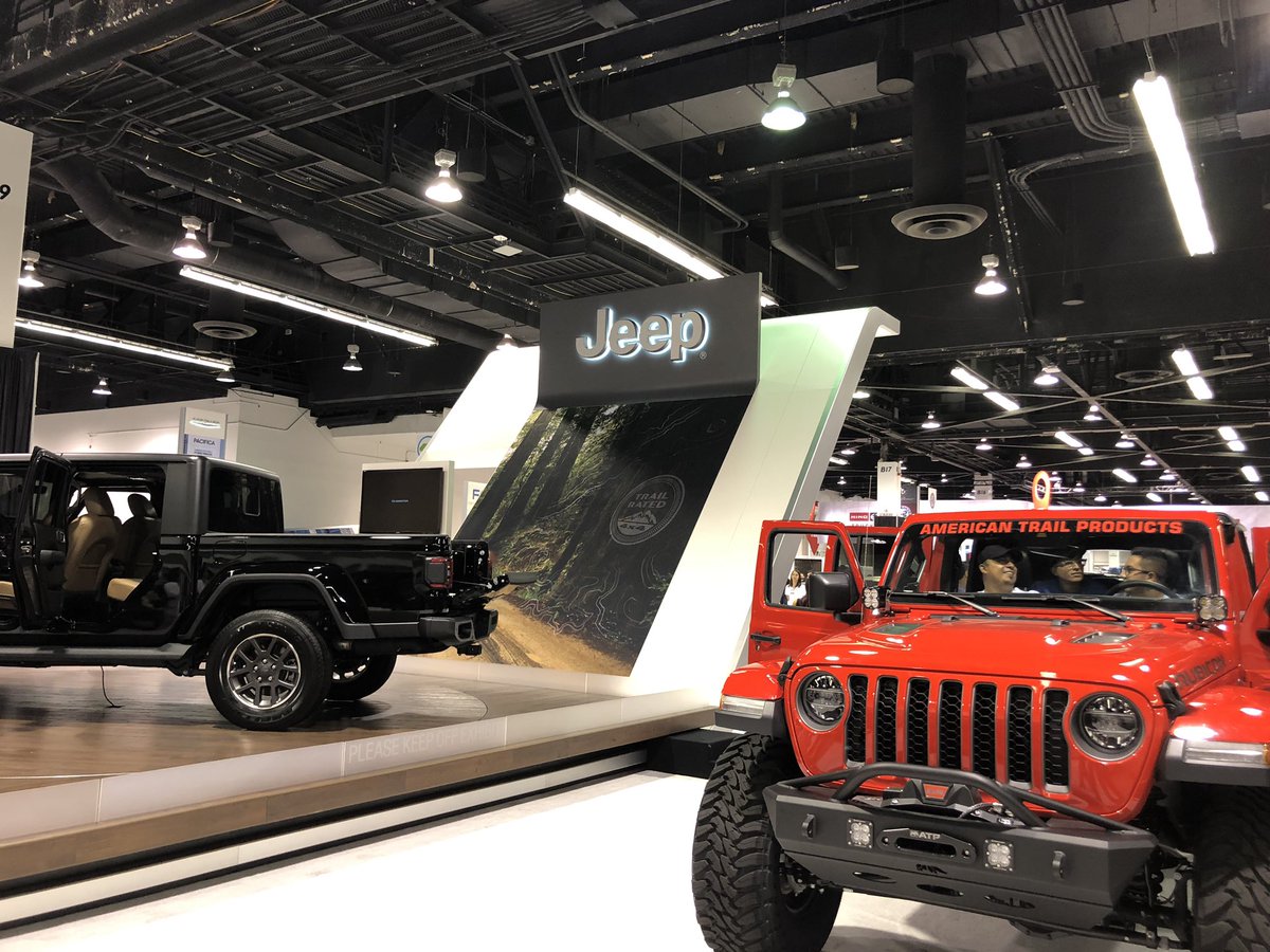 Excited to check out some vehicles with the kiddos at @OCAutoShow! #campjeepoc #hosted