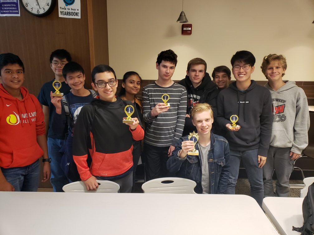 Wolves bringing home some hardware from the Niles North chess tournament.