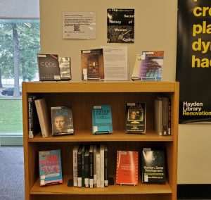 mitlibraries's tweet photo. If you're in Hayden Library, check out our display in honor of #AdaLovelace. Includes books and films on the past, present &amp; future of women in computing https://t.co/hnvjdK7MqH https://t.co/cipIJXnuw7