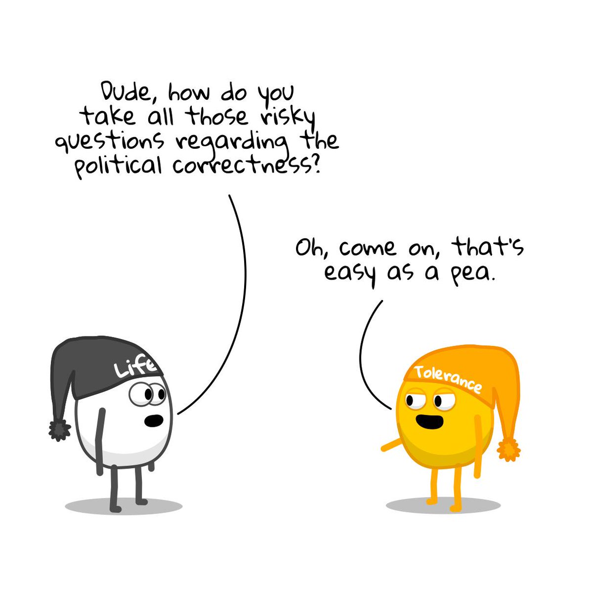 Pigtelligent's tweet photo. Disturbing the peas 😣 #puns #webcomics https://t.co/7zH06mqveV
