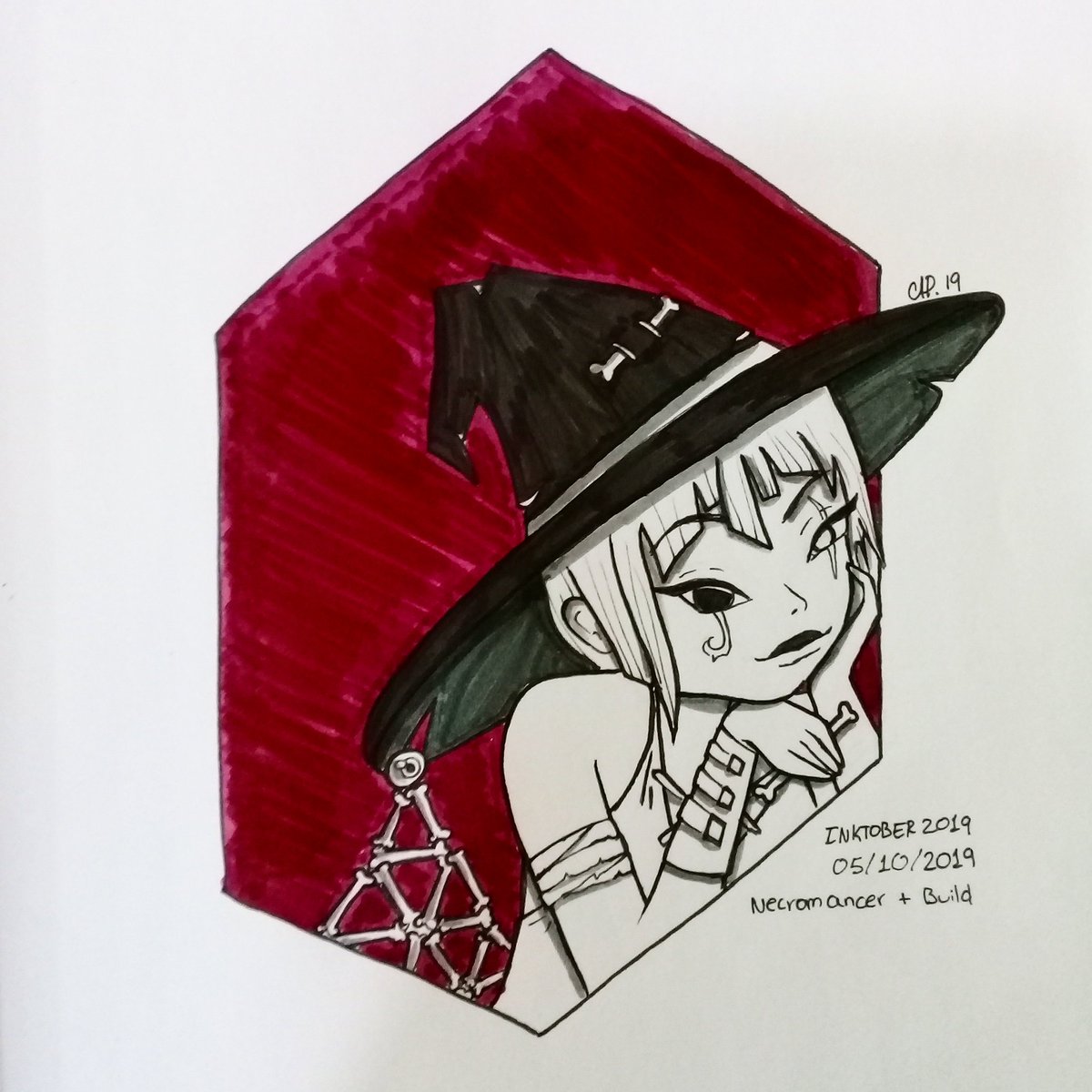 andyavecleigrec's tweet photo. El quinto 
Necromancer witch + build
#inktober2019 #inktober #witchlist #necromancerwitch #ink #drawing https://t.co/cZg2nfHdqA