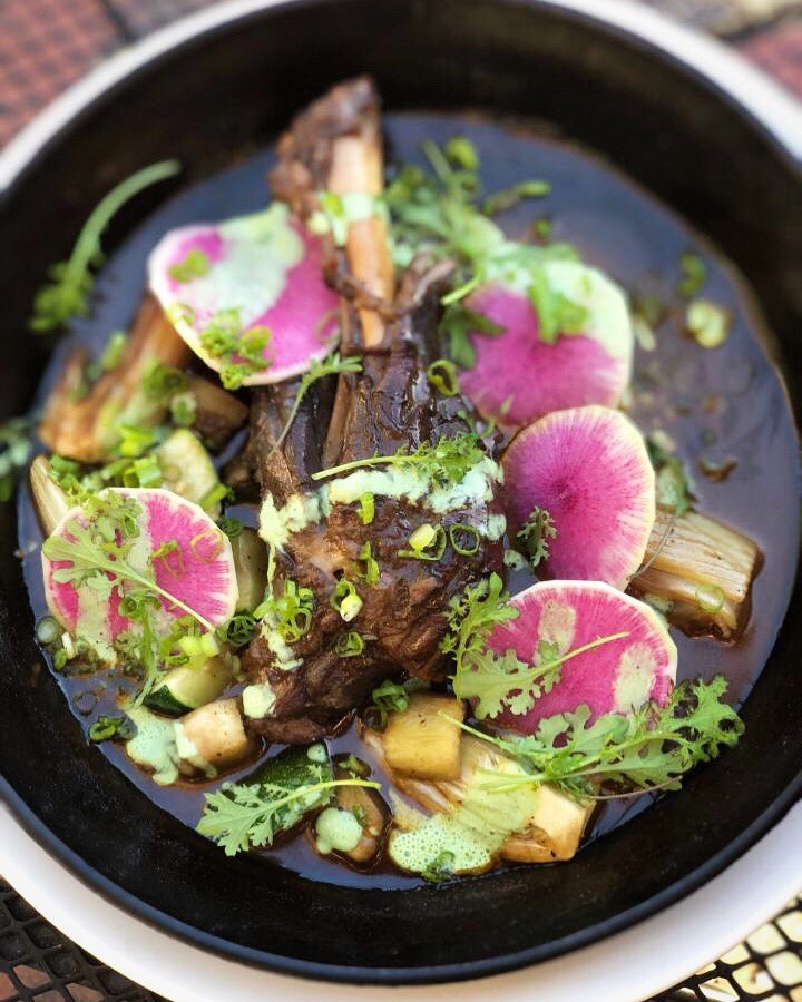 One of tonight’s specials: Braised lamb shank with eggplant, zucchini, grilled fennel and a herb & lime yogurt. #lamb #specials #food #portlandmainefood #mainerestaurants #westend #portlandme