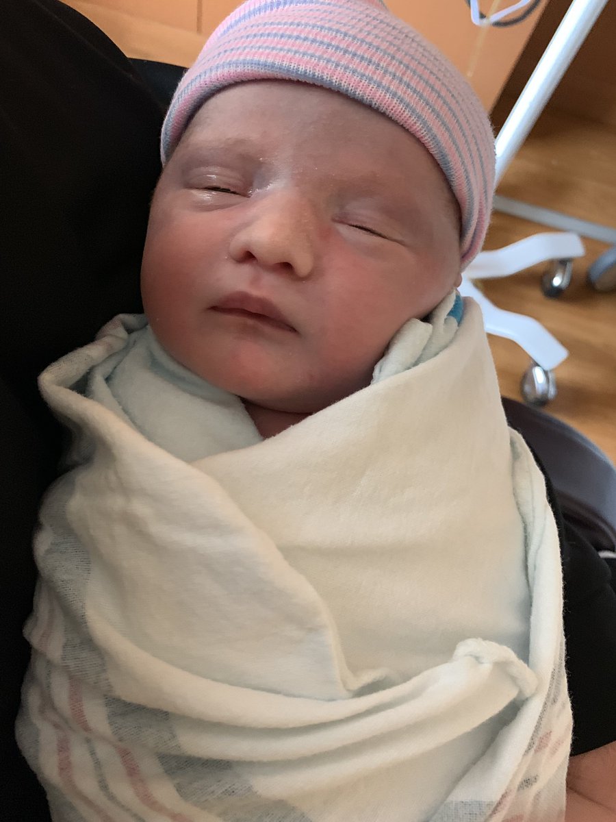 DHSMathDude's tweet photo. @ThsmrsW and I were blessed to welcome Evelyn Grace Wood to the world today! We are so happy 😊🥰 and can’t wait to introduce her to everyone! Both Mom and baby are doing well. https://t.co/K8Ay9ypoxJ