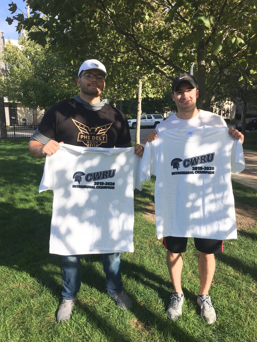 CWRUrec's tweet photo. 🗣 CONGRATS to our IM Cornhole Tourney Champs!! 
🎉⭐️🥇⭐️🎉

PHI DELT @cwruphidelt 
Kyle &amp; Spiros

(Challenger’s Bracket Champs)
MATTHEW
Sohan &amp; Lewis

#cwru #DoYouIM? #iPlayForTheShirt 👕 https://t.co/EaCRI0T01U