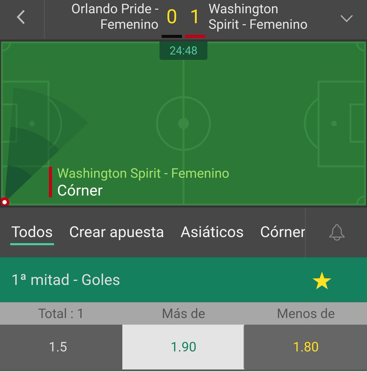 SpainProPicks4's tweet photo. Tiramos otro #pickLIVE
💥💥💥💥💥💥💥💥💥💥
Usa femenino
0-1 min 25
+1.5goles HT https://t.co/KTNOzoP179