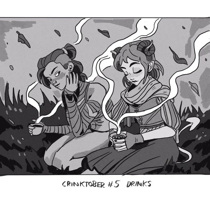 crinktober no. 5 had to cheat a little bit with this one because I've been travelling around a lot recently #criticalrolefanart 