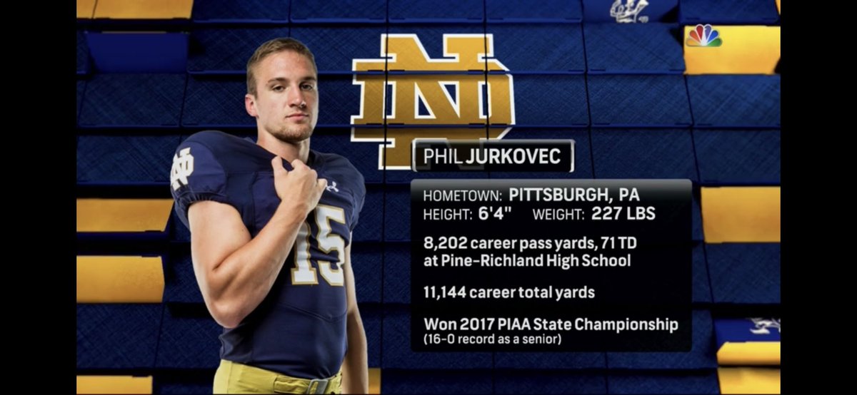 S/O to my man @pjurkovec on throwing his first college TD pass! 🏈☘️
