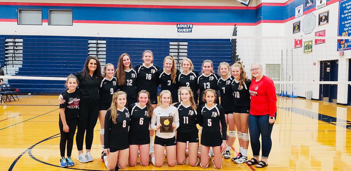 VballFort's tweet image. The Lady Blackhawk Volleyball took home a Tournament Championship with afternoon wins over Oregon and Sparta! 5-0 on the day, great job ladies!