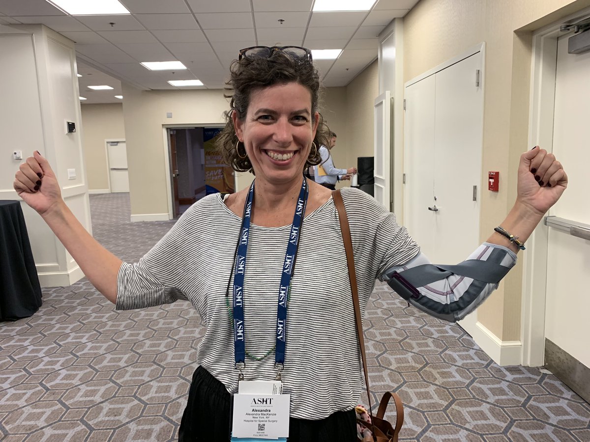 bracelab's tweet photo. We hate @HandTherapyASHT ending, but great memories: Judy Colditz’s giveaway, Gene Terry’s toast, sessions like Gregory Bain’s wrist talk, Karol Young’s #MetaGrip lunch &amp; learn, the camaraderie. Fave quote: This elbow brace is sooo Comfortable! See y’all in San Antonio! #ASHT2019 https://t.co/5Gf4kM5jsb