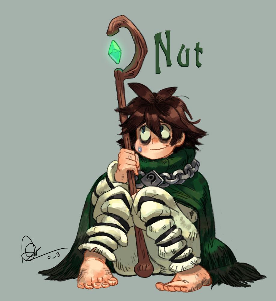 Nut, an evil wizard's apprentice who left his former master to