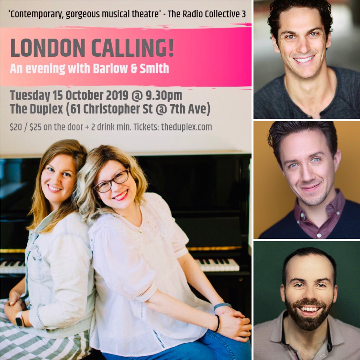 THRILLED to announce that @jojiberrykrunch <a href="/ZakEdwards/">Zak Edwards</a> &amp; <a href="/samperwin/">Sam Perwin</a> will be joining us <a href="/DuplexNYC/">The Duplex</a> 15 OCTOBER 9.30pm
to sing some of our original songs in our #debut #cabaret in NEW YORK! Tickets available here :) 👇
purplepass.com/#192320/The_Du…