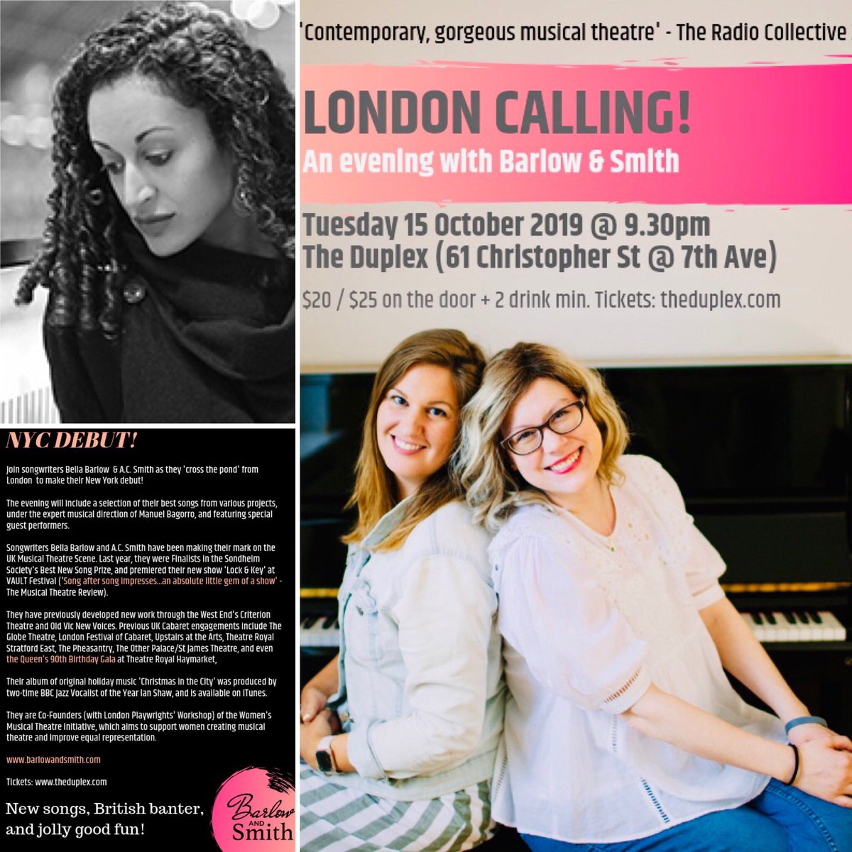 ALSO we are DELIGHTED to announce that the incredible #singer #songwriter <a href="/RosabellaG/">ROSABELLA GREGORY</a> Travelling all the way from the U.K across the pond to NYC and will be sharing one of her beautiful songs <a href="/DuplexNYC/">The Duplex</a> 

purplepass.com/#192320/The_Du…